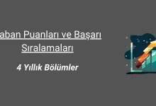 4 Yıllık (Lisans) Bölümlerin Taban Puanları ve Başarı Sıralamaları 2025 68 4 yıllık bölümler taban puanları ve başarı sıralamaları