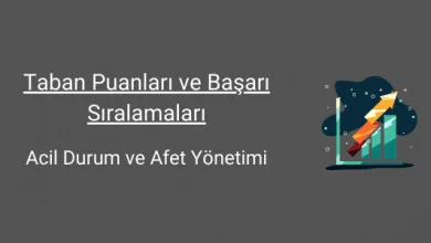 Acil Durum ve Afet Yönetimi Taban Puanları (2 Yıllık) 2025 Taban Puanları ve Sıralama 2 2 yıllık acil durum ve afet yönetimi taban puanları ve başarı sıralamaları