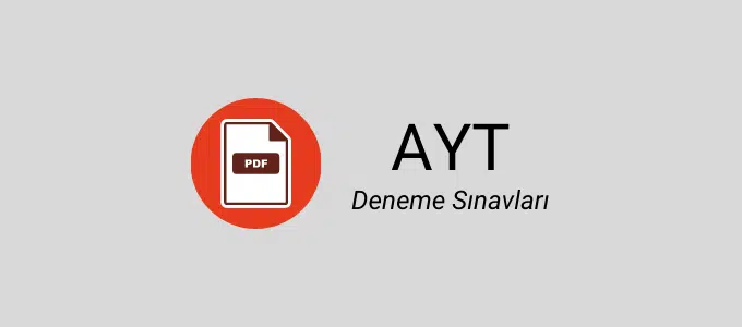 AYT Deneme Sınavları PDF (2023) 1 ayt deneme pdf