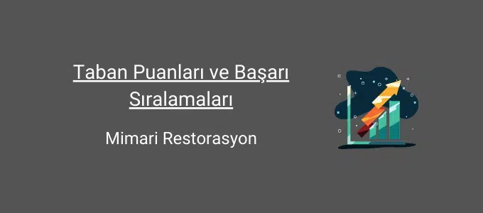 Mimari Restorasyon Taban Puanları (2 Yıllık) 2025 Taban Puanları ve Sıralama 1 mimari restorasyon bölümü taban puanları ve başarı sıralamaları
