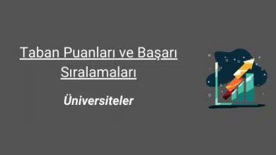 2025 Üniversite Taban Puanları ve Başarı Sıralamaları 4 üniversite taban puanları
