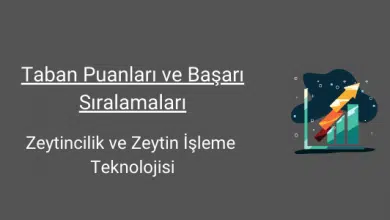 Zeytincilik ve Zeytin İşleme Teknolojisi Taban Puanları (2 Yıllık) 2025 Taban Puanları ve Sıralama 62 zeytincilik ve zeytin işletme teknolojisi taban puanları ve başarı sıralamaları