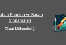 Ziraat Mühendisliği 2025 Taban Puanları ve Sıralama 59 ziraat mühendisliği taban puanları ve başarı sıralamaları