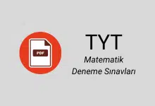TYT Matematik Deneme Sınavları PDF (Ücretsiz) 24 TYT matematik deneme pdf