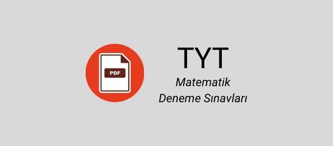 TYT Matematik Deneme Sınavları PDF (Ücretsiz) 1 TYT matematik deneme pdf