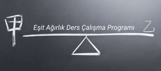 Eşit Ağırlık Ders Çalışma Programı (Haftalık) 1 eşit ağırlık ders çalışma programı