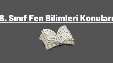 6. Sınıf Fen Bilimleri Konuları (2023-2024) 5 6. sınıf fen bilimleri konuları