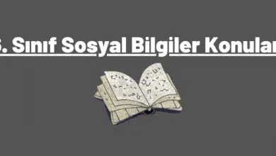 6. Sınıf Sosyal Bilgiler Konuları (2023-2024) 5 6. sınıf sosyal bilgiler konuları