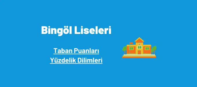 Bingöl Liseleri 2022 Taban Puanları ve Yüzdelik Dilimleri 1 Bingöl liseleri taban puanları ve yüzdelik dilimleri