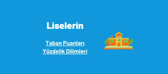 Liselerin Taban Puanları ve Yüzdelik Dilimleri 1 lise taban puanları