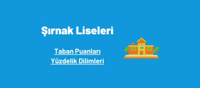 Şırnak Liseleri 2022 Taban Puanları ve Yüzdelik Dilimleri 1 Şırnak liseleri taban puanları ve yüzdelik dilimleri