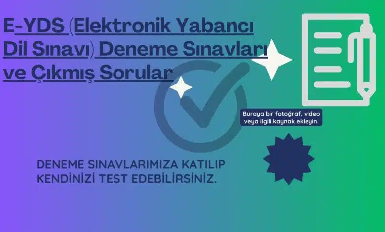 E-YDS (Elektronik Yabancı Dil Sınavı) Deneme Sınavları ve Çıkmış Sorular: Başarıya Giden Adımlar 1 Milli Savunma Universitesi MSU Deneme Sinavlari ve Cikmis Sorular 1